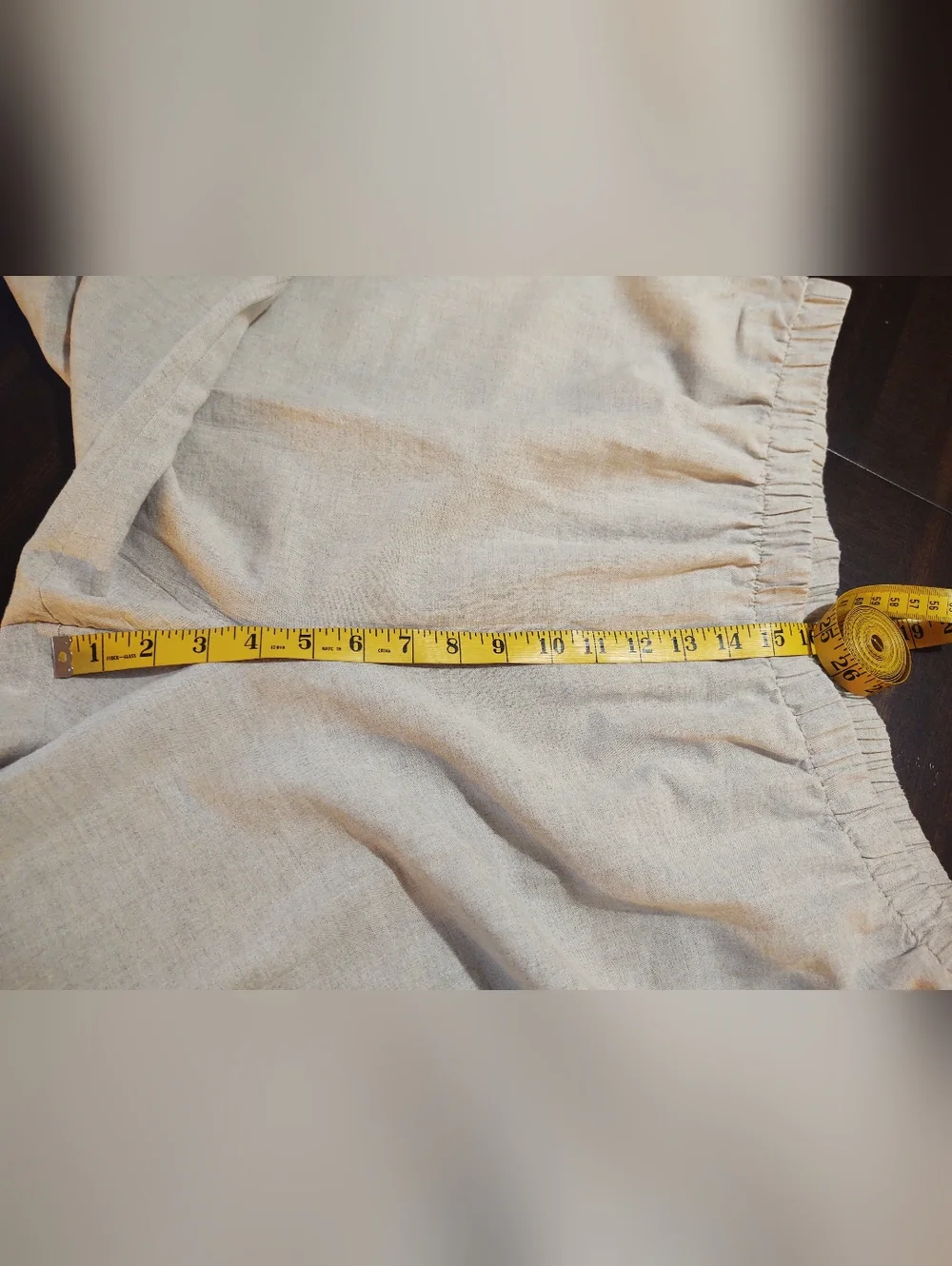 Hot Cotton 100% Linen Cropped Pants 2X - Picture 8 of 10